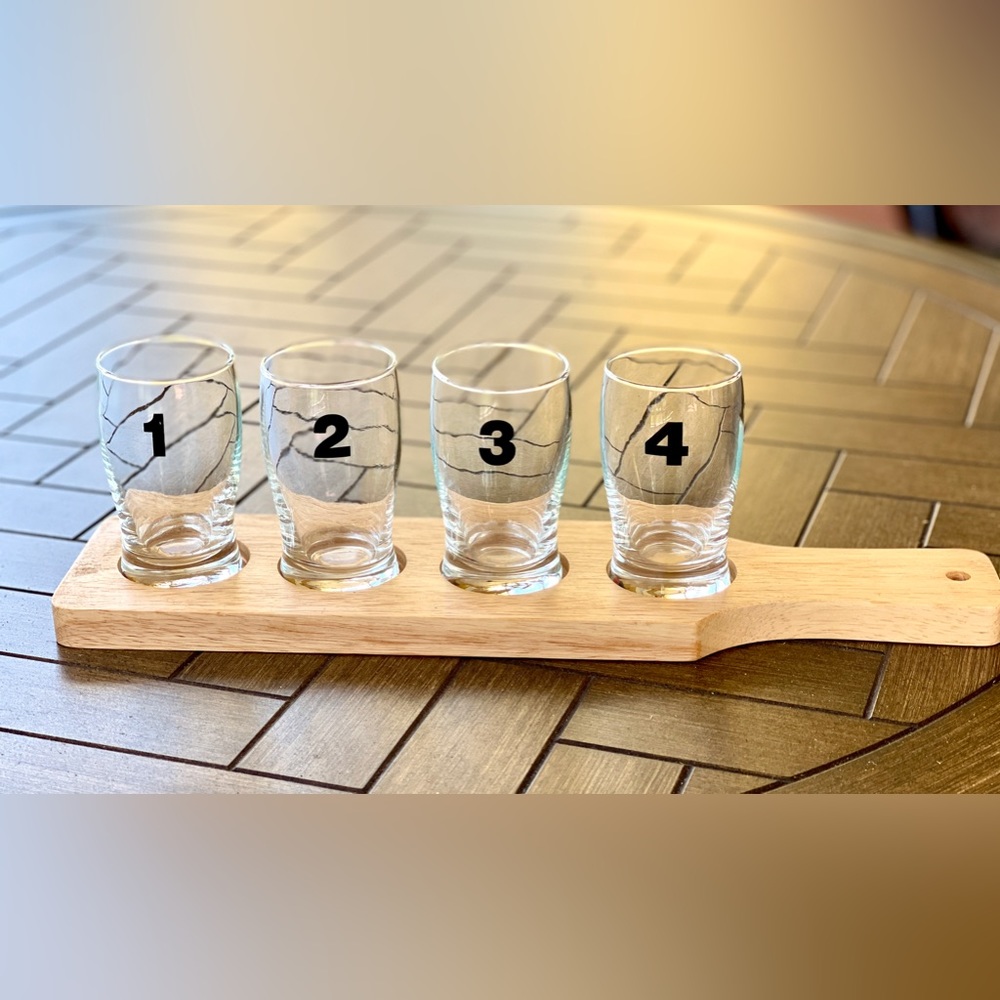 4 glass beer tasting set